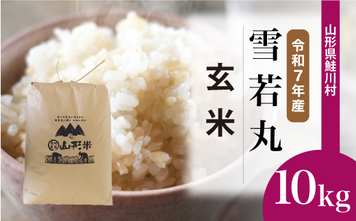 ＜令和7年産米＞雪若丸 【玄米】 10kg （10kg×1袋）